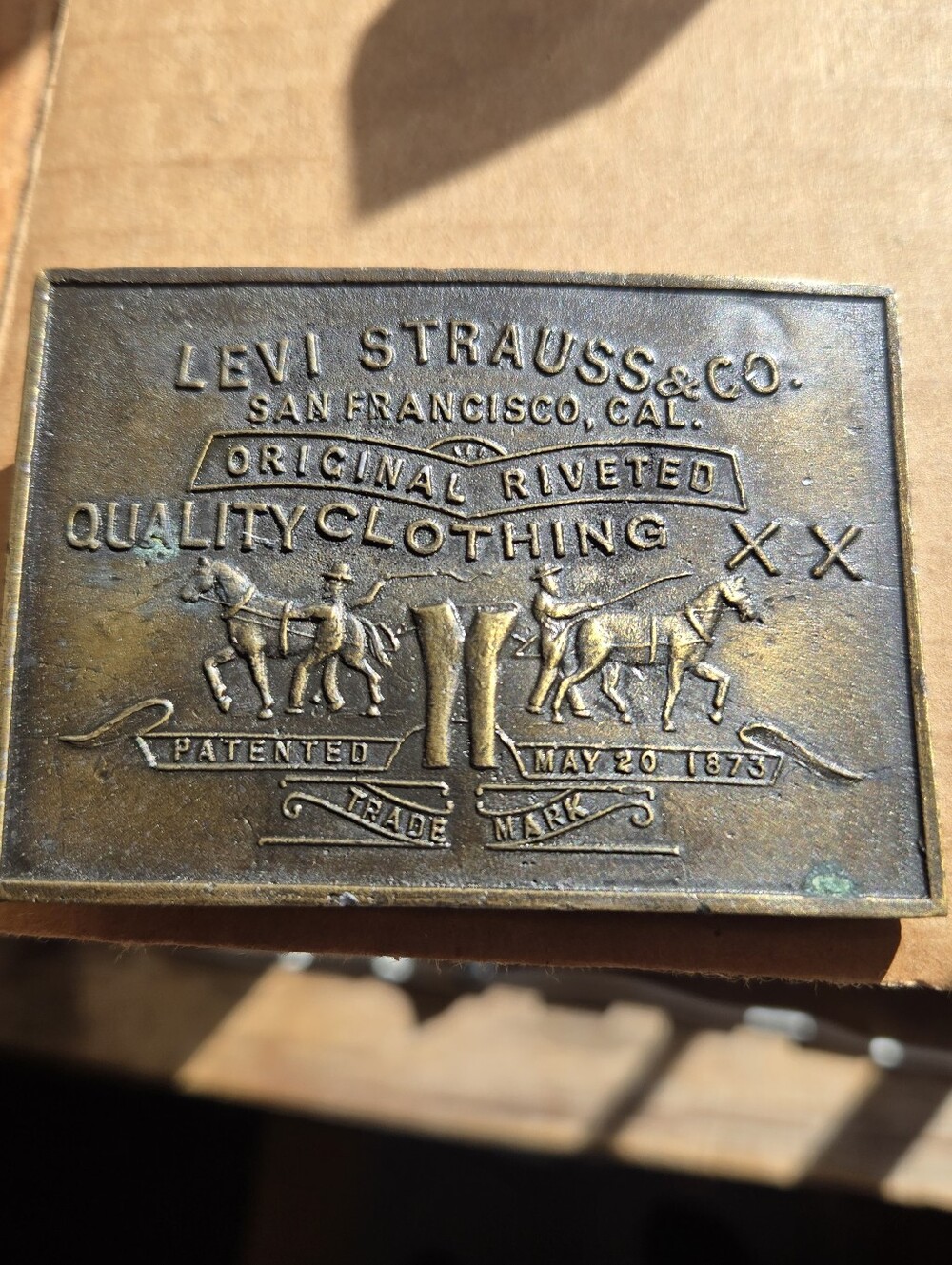 Levi's Antique-Style Metal Belt Buckle